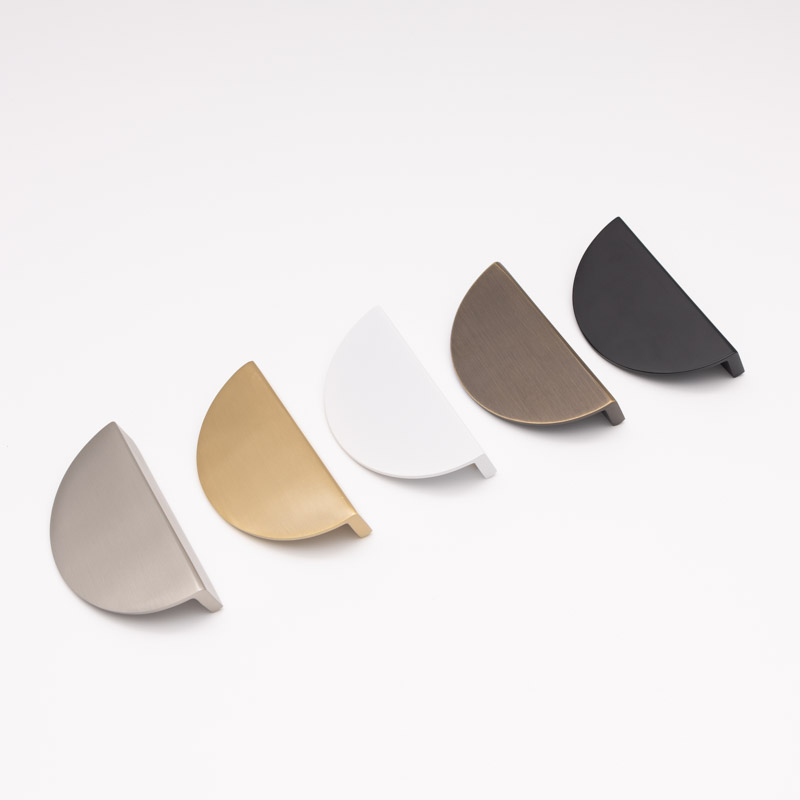 CH0063003 Furniture Brass Half Moon Handles - Image 1